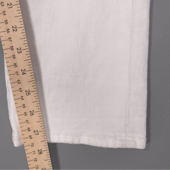 NWT Frame Women’s Le Beau High Rise Boyfriend Distressed Jeans White Size‎ 28 - Picture 9 of 16